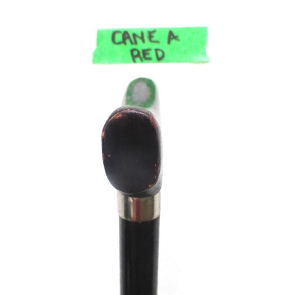 BS - Men's WOOD CANE Walking Cane Walking Stick Health Mobility Stability Red - Picture 9 of 10